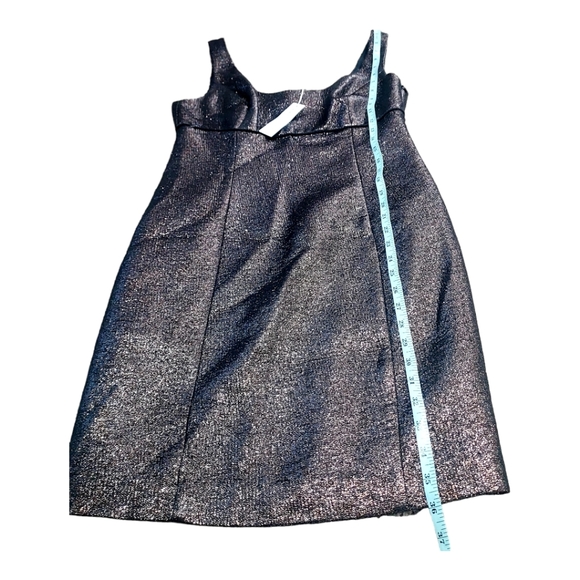 Trina Turk Garreth Wool Blend Metallic Bronze Empire Waist Sheath Dress NWT - Picture 9 of 9